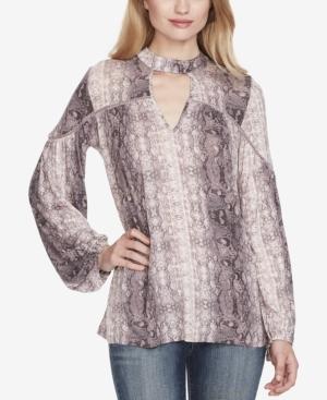 Jessica Simpson Juniors' Printed Choker Top