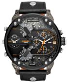 Diesel Men's Chronograph Mr. Daddy 2.0 Black Leather Strap Watch 57mm