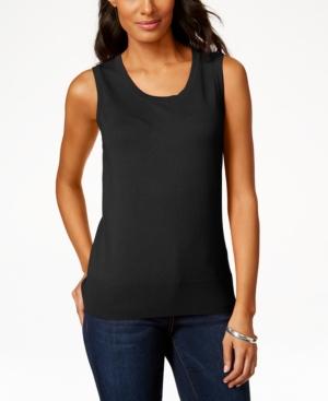 Charter Club Sleeveless Crew-neck Sweater Shell, Only At Macy's