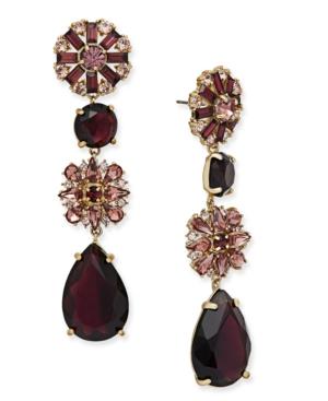 Kate Spade New York Gold-tone Stone And Crystal Drop Earrings
