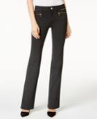 Inc International Concepts Petite Zip-pocket Slim Bootcut Pants, Only At Macy's