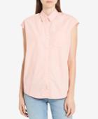Calvin Klein Jeans Cotton Cap-sleeve Shirt