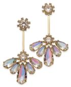 Kate Spade New York Gold-tone Irridescent Crystal Drop Earrings