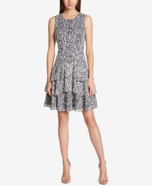 Tommy Hilfiger Lace Fit & Flare Dress, Created For Macy's