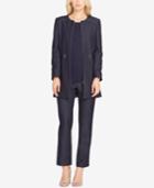 Tahari Asl Zip-front Denim Topper Jacket