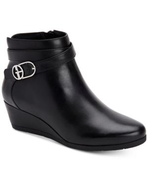 Giani Bernini Cherub Wedge Memory Foam Ankle Booties, Created For Macy's Women's Shoes