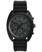 Fossil Men's Chronograph Drifter Black Silicone Strap Watch 44mm Ch3046