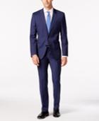 Hugo By Hugo Boss Men's Medium Blue Tonal Stripe Slim Fit Suit