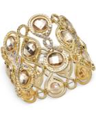 Inc International Concepts Gold-tone Bronze Figure 8 Stretch Bracelet, Only At Macy's