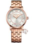 Juicy Couture Women's Socialite Rose Gold-tone Bracelet Watch With Charm 36mm 1901476
