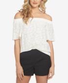 1.state Textured Off-the-shoulder Top