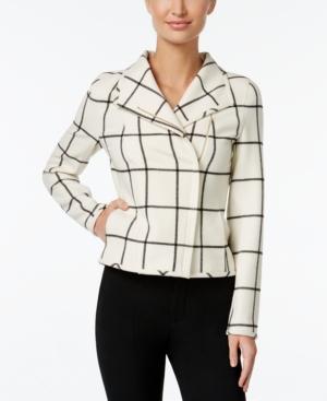 Tommy Hilfiger Plaid Moto Jacket