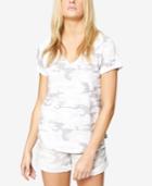 Sanctuary Cotton Camo-print T-shirt