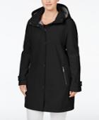 Calvin Klein Plus Size Hooded 4-way Stretch Softshell Raincoat
