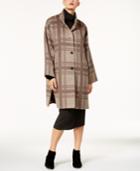 Eileen Fisher Wool Plaid Coat