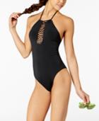 Raisins Sayulita Lace-up Halter One-piece Swimsuit Women's Swimsuit