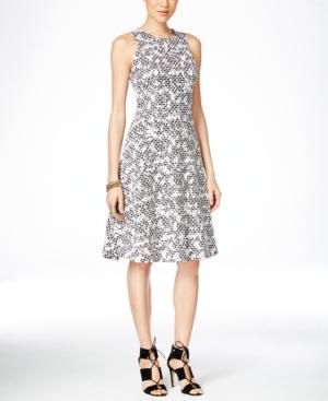 Inc International Concepts Sleeveless Jacquard Fit & Flare Dress, Only At Macy's