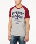 Superdry Men's Full Weight Logo-print Raglan-sleeve T-shirt
