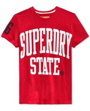 Superdry Men's State Rebel Graphic-print Logo T-shirt