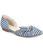 Anne Klein Bette Ruched Pointed-toe D'orsay Flats