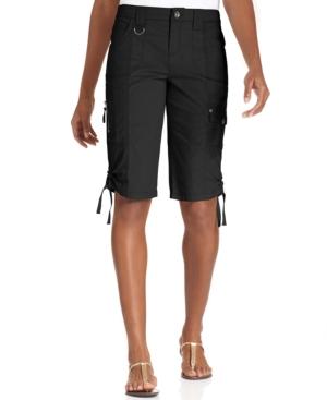 Style & Co. Zip-pocket Tummy Bermuda Shorts