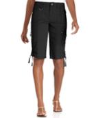 Style & Co. Zip-pocket Tummy Bermuda Shorts