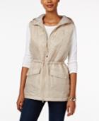 Style & Co Hooded Quilted Vest, Only At Macy's