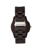 Earth Wood Heartwood Wood Bracelet Watch W/date Brown 43mm