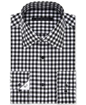 Sean John Men's Classic-fit Eclipse Checked Dress Shirt