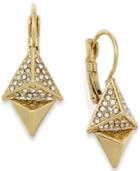 Abs By Allen Schwartz Crystal Pyramid Drop Earrings