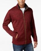 Weatherproof Vintage Men's Big And Tall Heathered Lined Zip Jacket, Only At Macy's