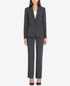 Tahari Asl One-button Buckle Pantsuit
