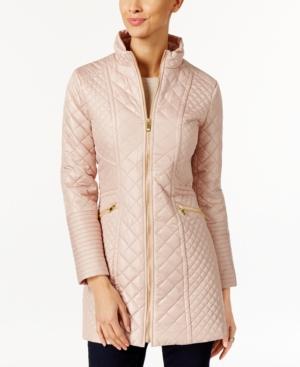 Via Spiga Quilted Water-resistant Raincoat