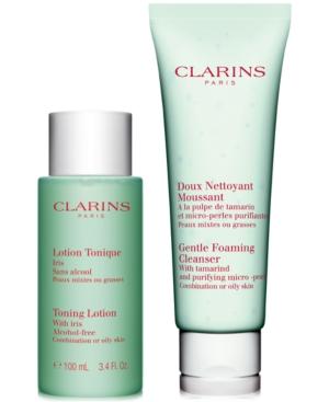 Clarins 2-pc. Cleansing Essentials For Oily/combination Skin Set