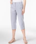 Karen Scott Striped Capri Pants, Created For Macy's