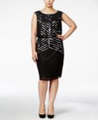 Adrianna Papell Plus Size Sequined Party Dress