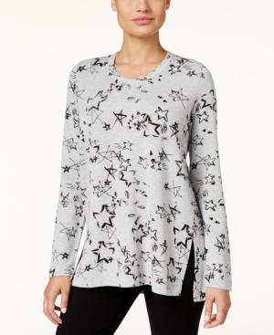 Style & Co. Petite Stars-print T-shirt, Only At Macy's