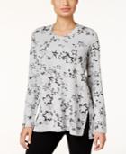 Style & Co. Petite Stars-print T-shirt, Only At Macy's