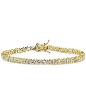 Giani Bernini Cubic Zirconia Boxed Tennis Bracelet In 18k Rose Gold-plated, 18k Gold-plated Sterling Silver And Sterling Silver, Created For Macy's