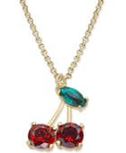 Kate Spade New York 12k Gold-plated Cherry Crystal Pendant Necklace