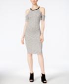 Bar Iii Cold-shoulder Bodycon Dress, Created For Macy's