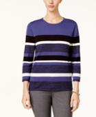 Alfred Dunner Striped Sweater