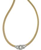 Diamond Infinity Mesh Necklace (1/3 Ct. T.w.) In 14k Gold Over Sterling Silver