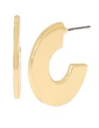 Bcbgeneration Gold Geometric Wide Hoop Earrings