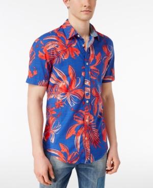 Tommy Hilfiger Men's Pasadena Tropical Print Shirt