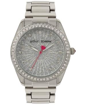 Betsey Johnson Women's Silver-tone Bracelet Watch 40mm Bj00190-79