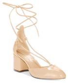 Callisto Corda Lace-up Block-heel Pumps Women's Shoes