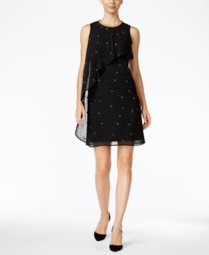 Sl Fashions Embellished Glitter Flyaway Dress