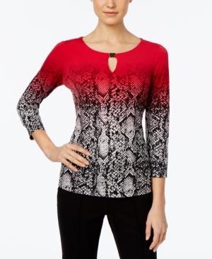 Calvin Klein Ombre Snake-print Top