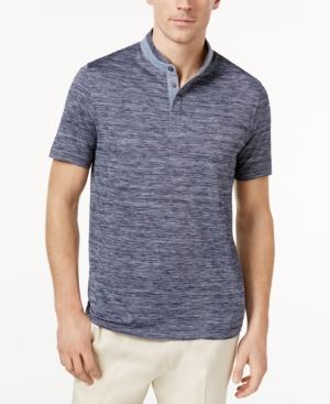 Tasso Elba Men's Heathered Henley Polo, Only At Macy's